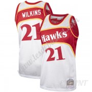 Maillot De Basket Enfant Atlanta Hawks Dominique Wilkins 21# Platinum Hardwood Classics Swingman